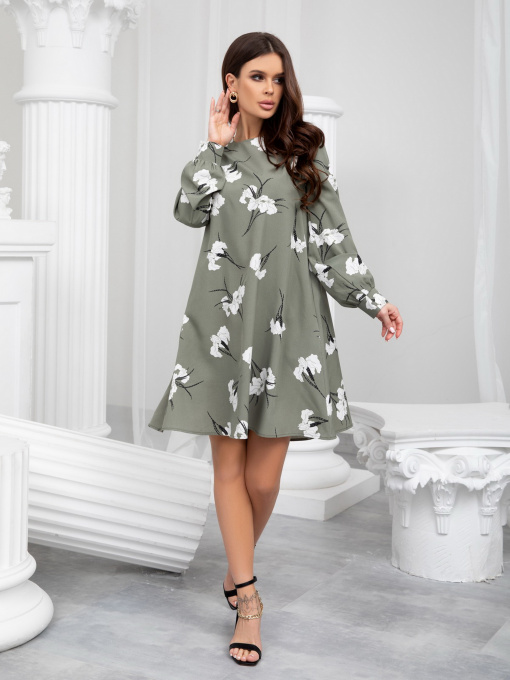 Платья ISSA Plus модель 13207_khaki Фото