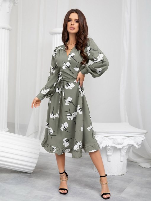 Платья ISSA Plus модель SA-389_khaki Фото