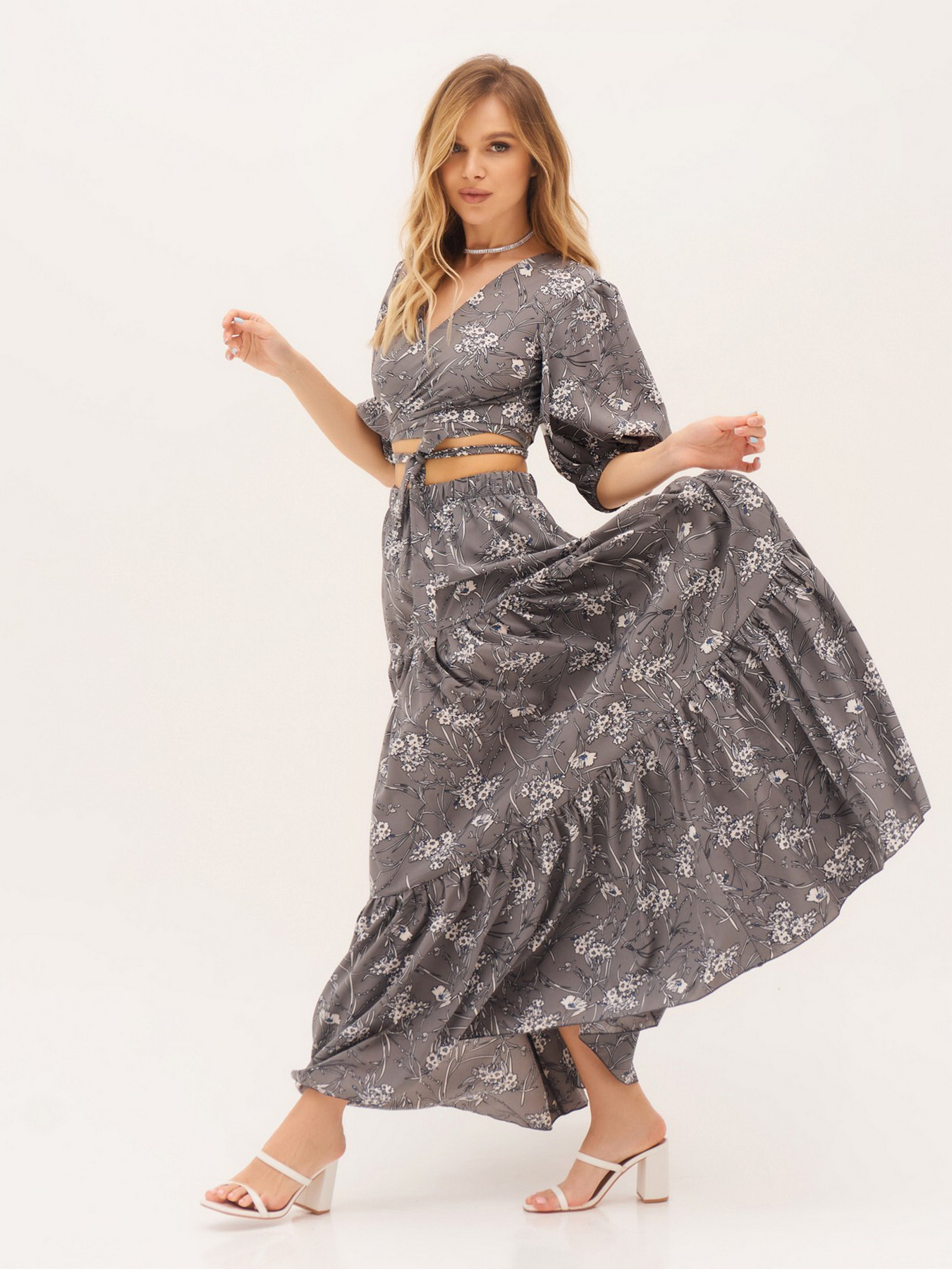 Костюмы ISSA Plus модель 13328_grey Фото