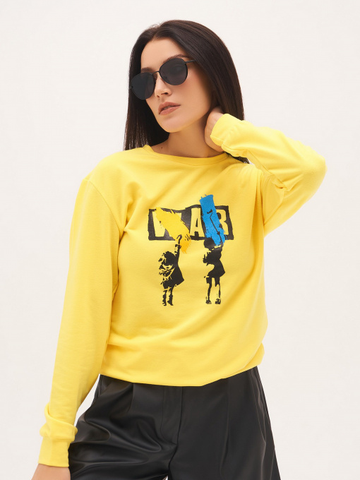 Худі та світшоти ISSA Plus модель 13321_yellow Фото