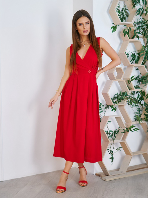 Платья ISSA Plus модель 11757_red Фото