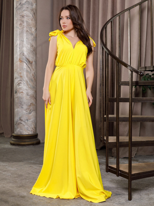 Платья ISSA Plus модель 12062_yellow Фото