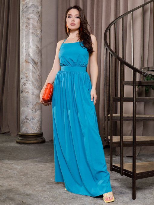 Платья ISSA Plus модель 12651_turquoise Фото