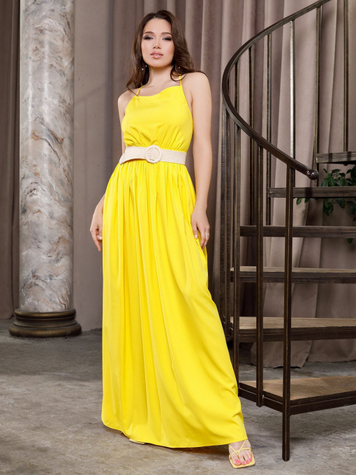 Сукні ISSA Plus модель 12651_yellow Фото