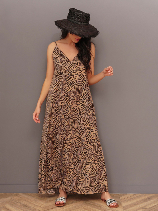 Платья ISSA Plus модель 13418_brown Фото