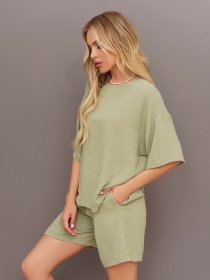 Костюмы ISSA Plus модель 13437_khaki Фото