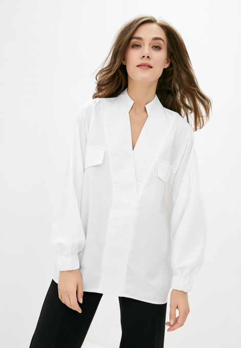Сорочки ISSA Plus модель 12830_white Фото