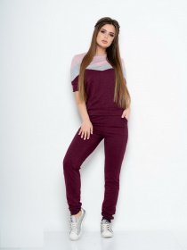 Костюмы ISSA Plus модель 10590_burgundy Фото