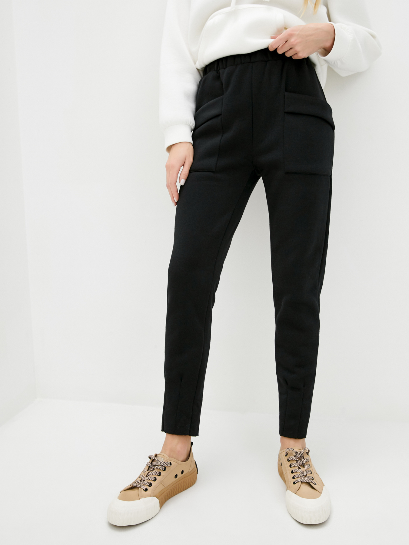 Брюки ISSA Plus модель 12264_black Брюки ISSA Plus модель 12264_black Фото