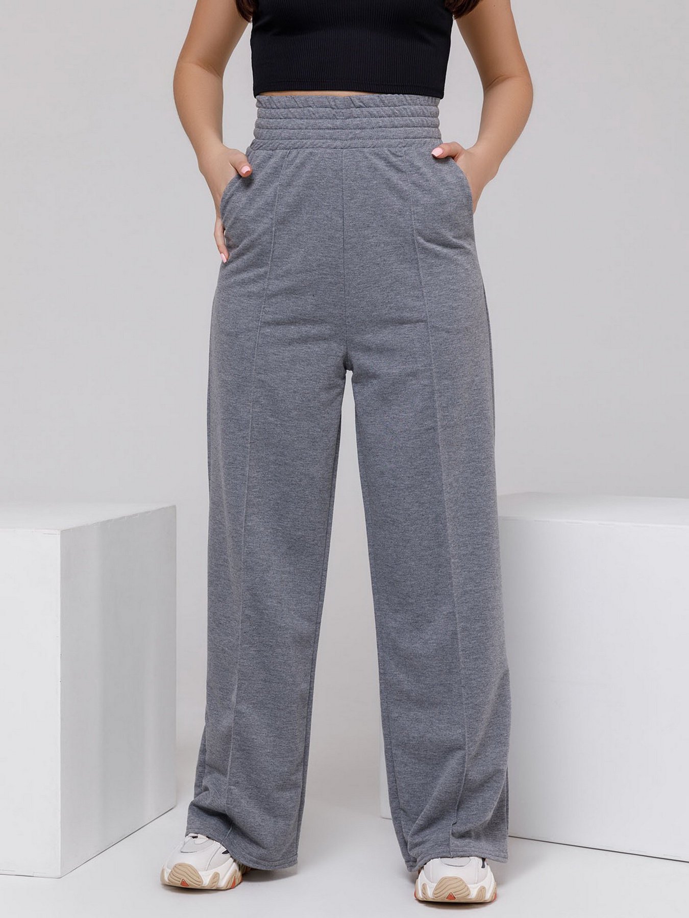Штани ISSA Plus модель 12398_grey Штани ISSA Plus модель 12398_grey Фото