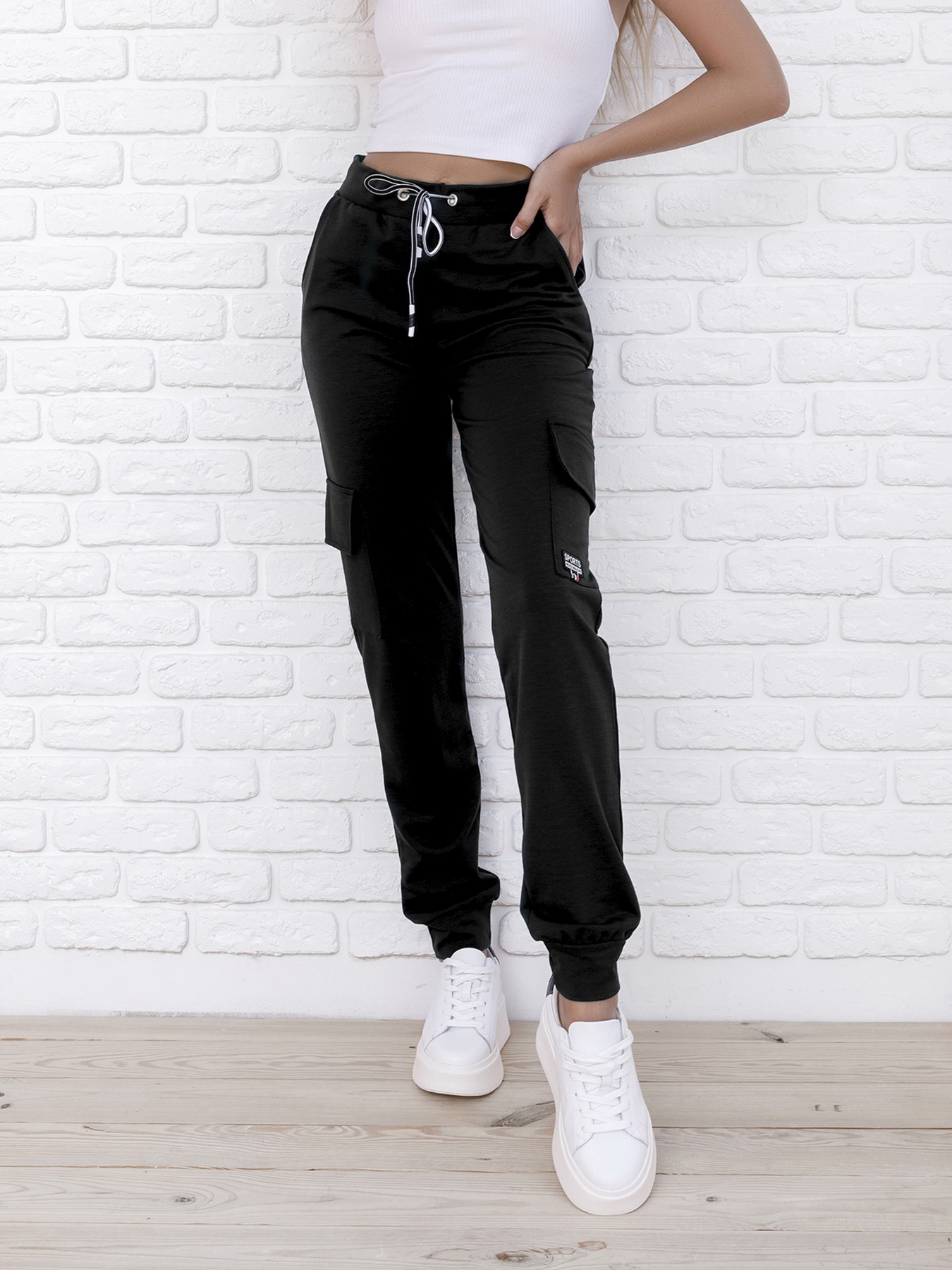 Штани ISSA Plus модель 9980_black Фото