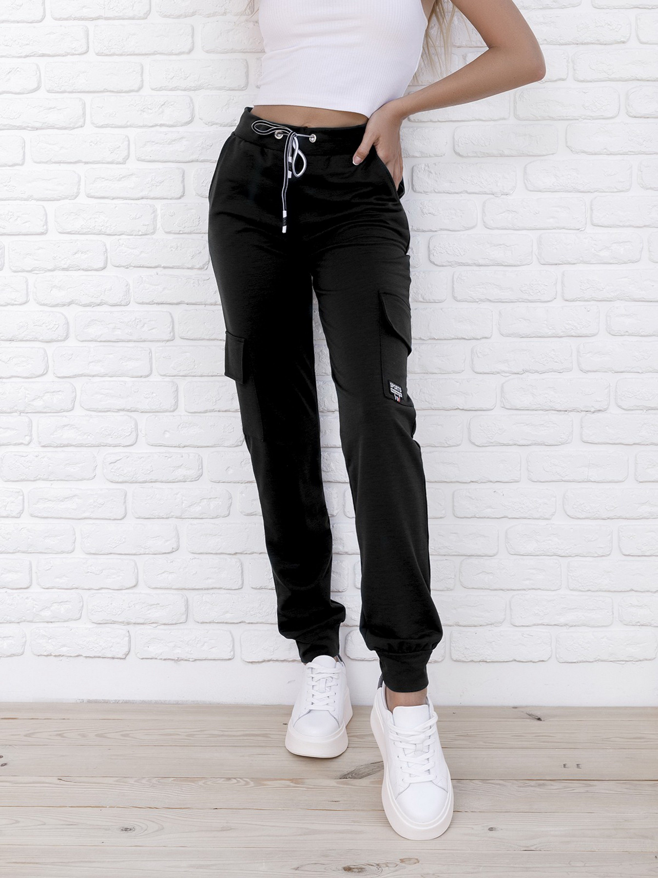 Штани ISSA Plus модель 9980_black Фото
