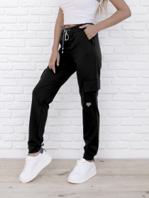 Штани ISSA Plus модель 9980_black Фото