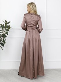 Сукні ISSA Plus модель 12273_lightbrown Фото