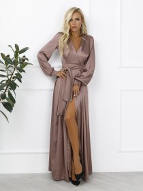 Сукні ISSA Plus модель 12273_lightbrown Фото