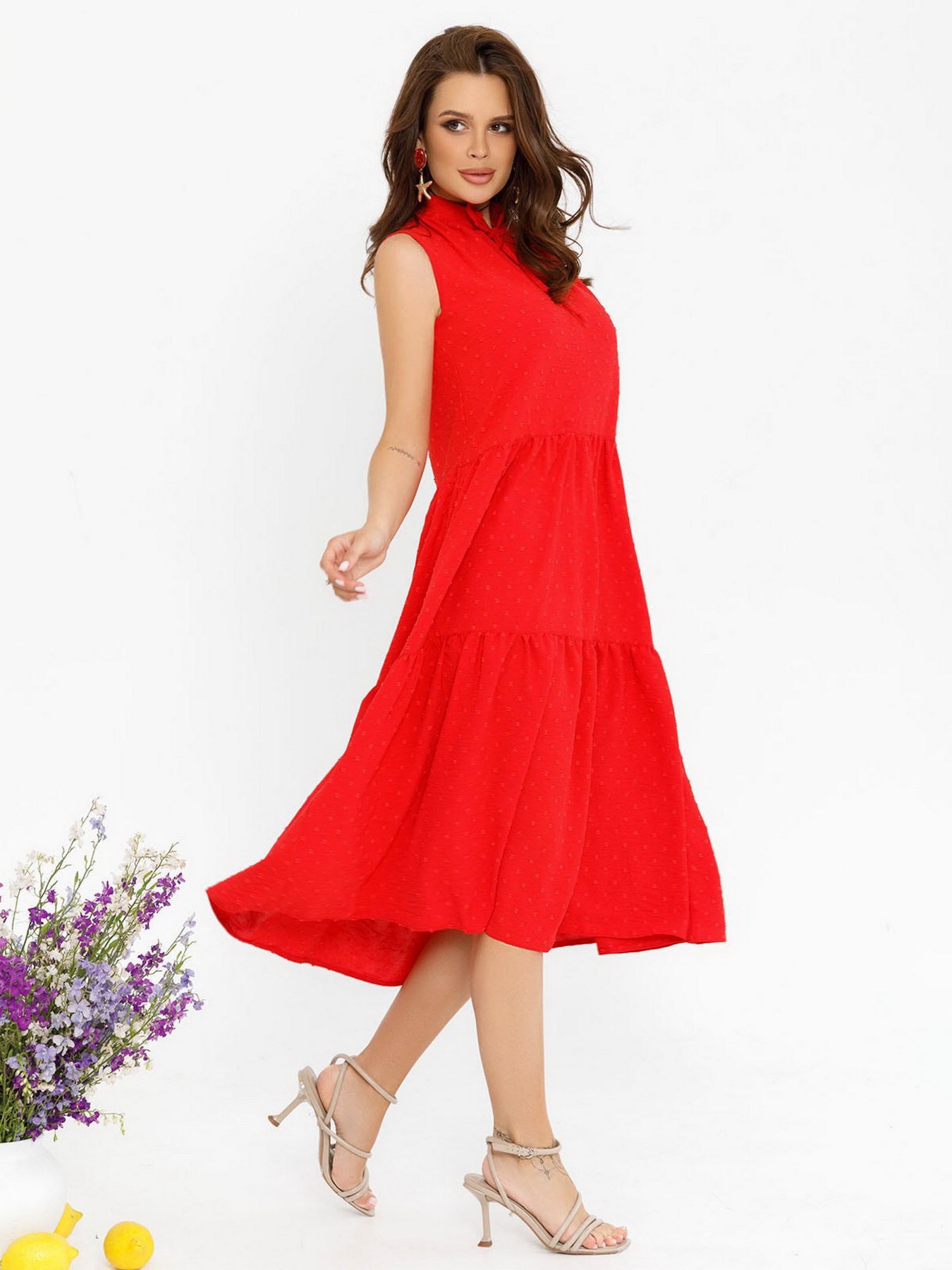 Платья ISSA Plus модель SA-274_red Платья ISSA Plus модель SA-274_red Фото