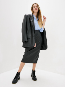 Юбки ISSA Plus модель 12125_black Фото