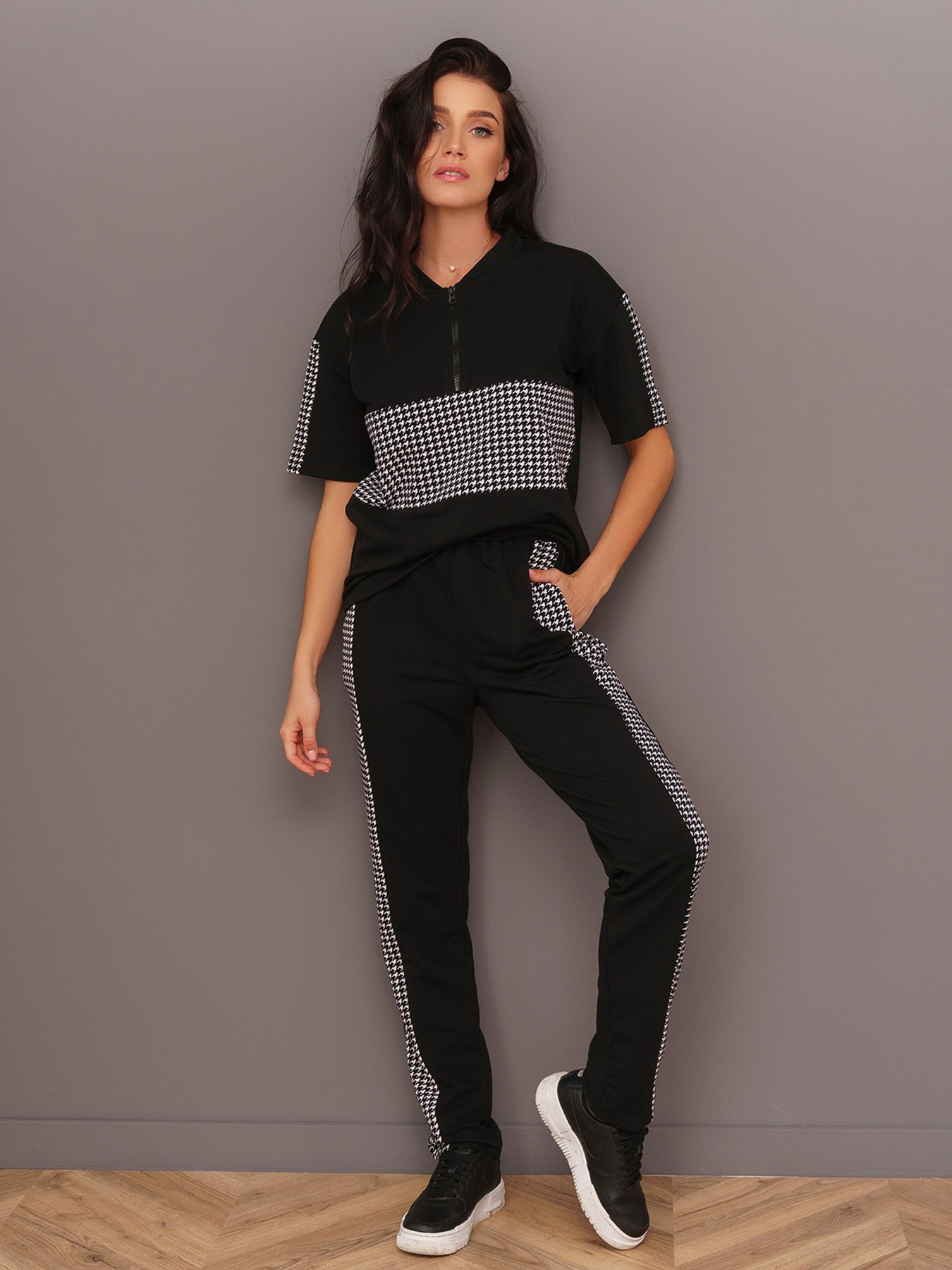 Костюмы ISSA Plus модель 13445_black Костюмы ISSA Plus модель 13445_black Фото