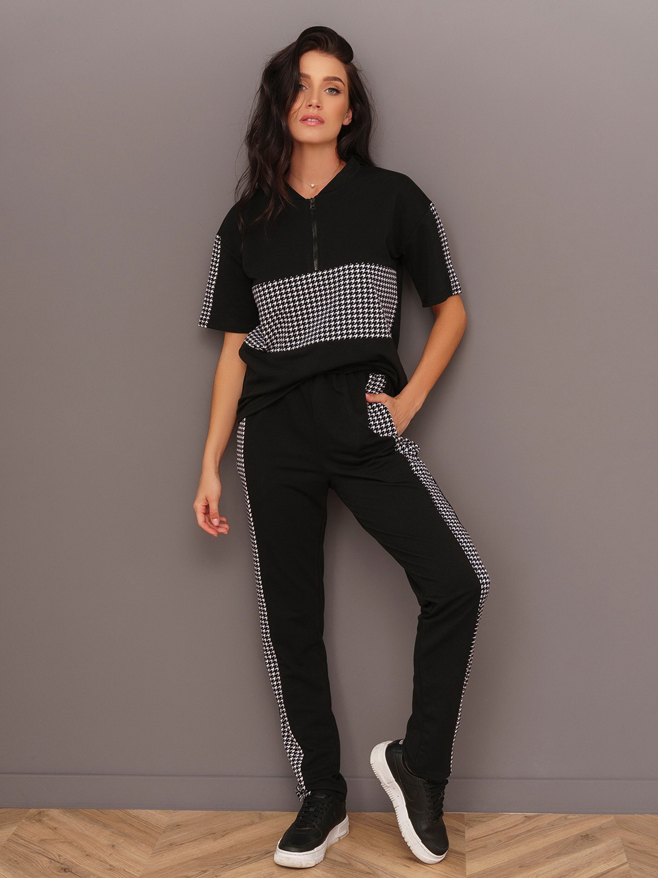 Костюмы ISSA Plus модель 13445_black Костюмы ISSA Plus модель 13445_black Фото