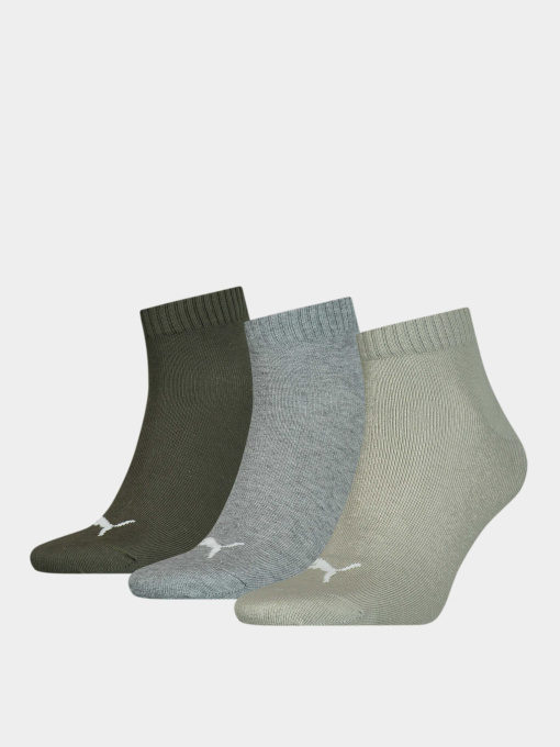 Шкарпетки та гольфи PUMA Unisex Quarter Plain 3p модель 906978 Фото