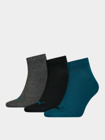 Шкарпетки та гольфи PUMA Unisex Quarter Plain 3p модель 906978 Фото