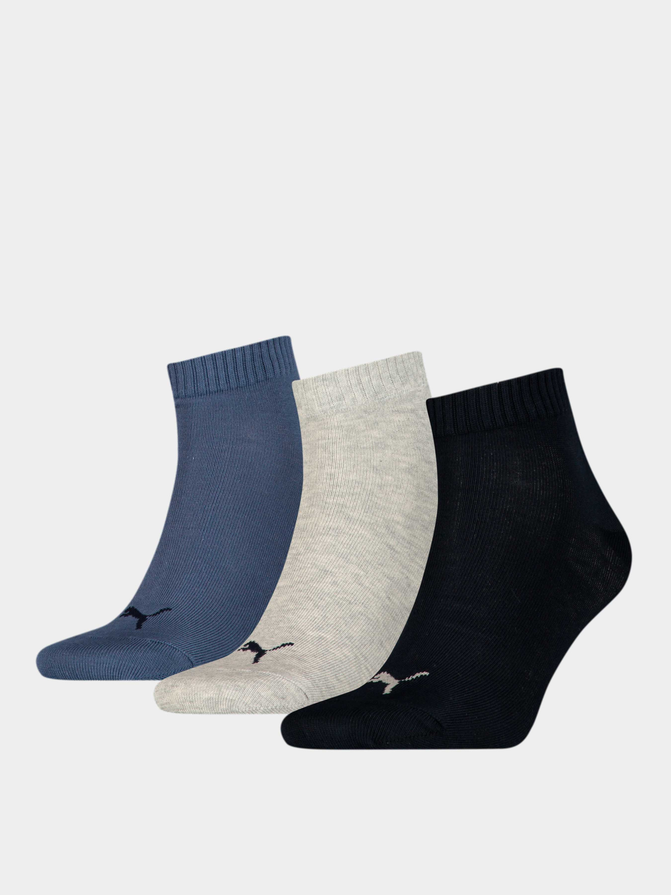 Шкарпетки та гольфи PUMA Unisex Quarter Plain 3p модель 906978 Фото