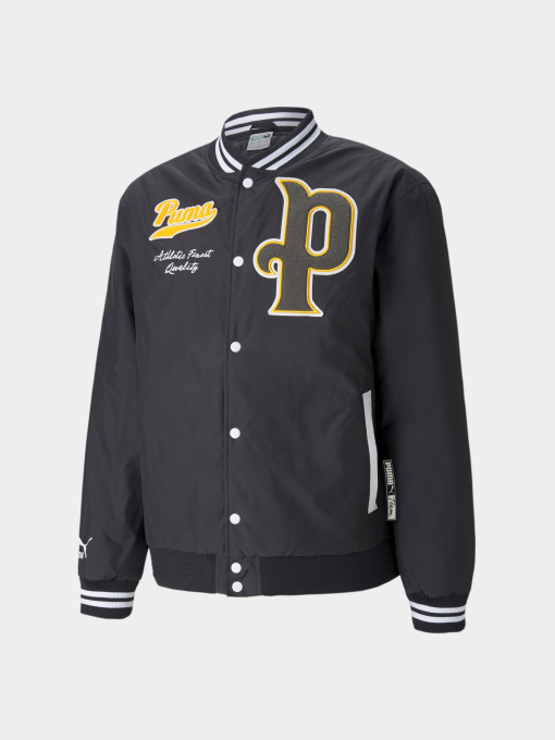 Куртки и дубленки PUMA Team Letterman Jacket модель 534307 Фото