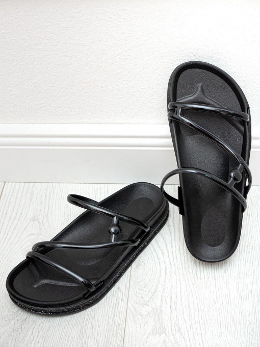 Шлёпанцы ISSA Plus модель OB2-66_black Фото