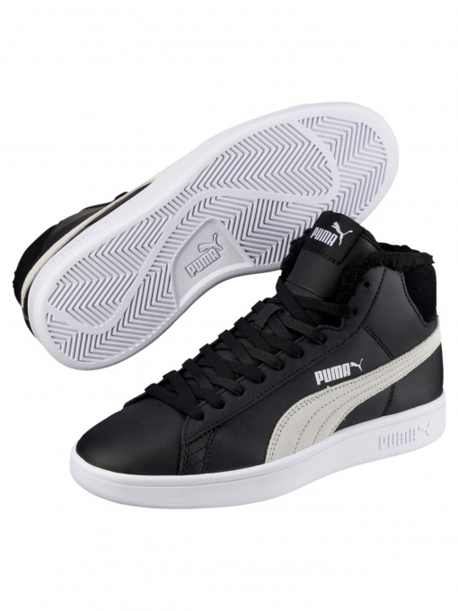 Кросівки PUMA Smash V2 Mid L Fur Jr модель 366895 Фото