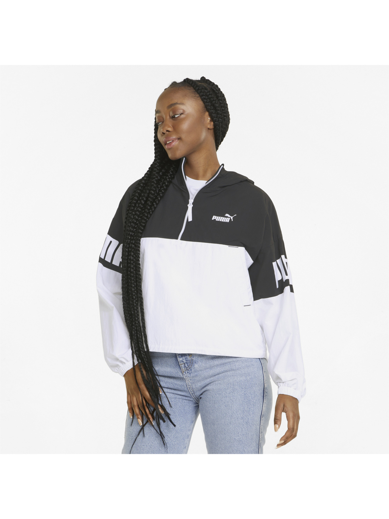 Куртки и дубленки PUMA Power 1/2 Zip модель 847490 Фото