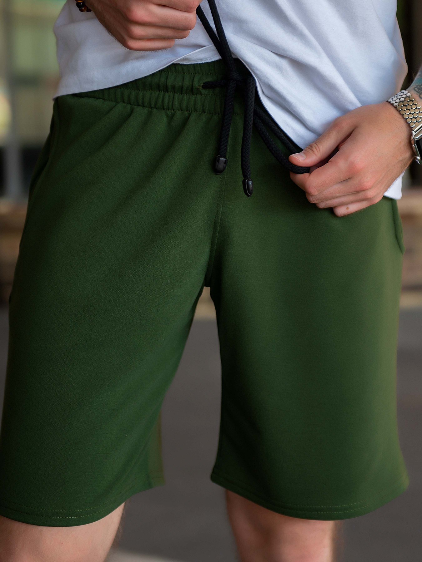Шорты ISSA Plus модель GN-453_khaki Фото