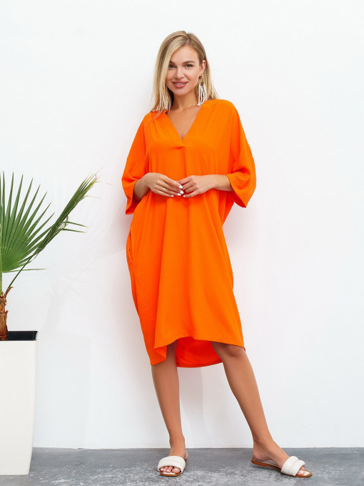 Сукні ISSA Plus модель 13465_orange Фото
