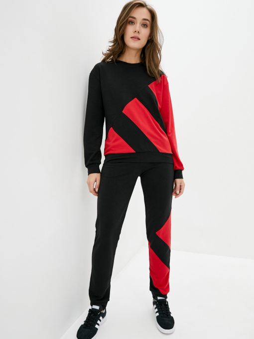 Костюмы ISSA Plus модель SA-25_blackred Фото