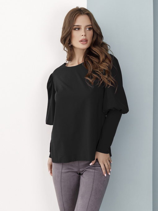 Сорочки ISSA Plus модель SA-32_black Фото