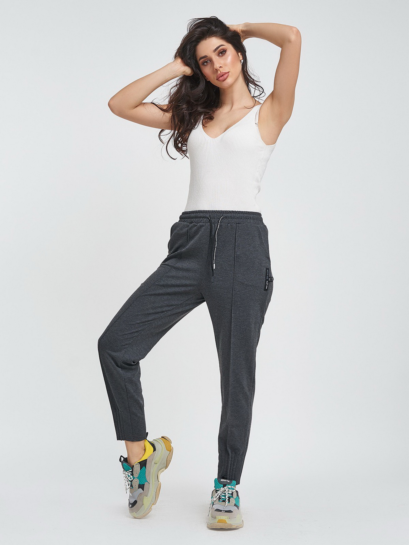 Брюки ISSA Plus модель 9979_darkgray Фото