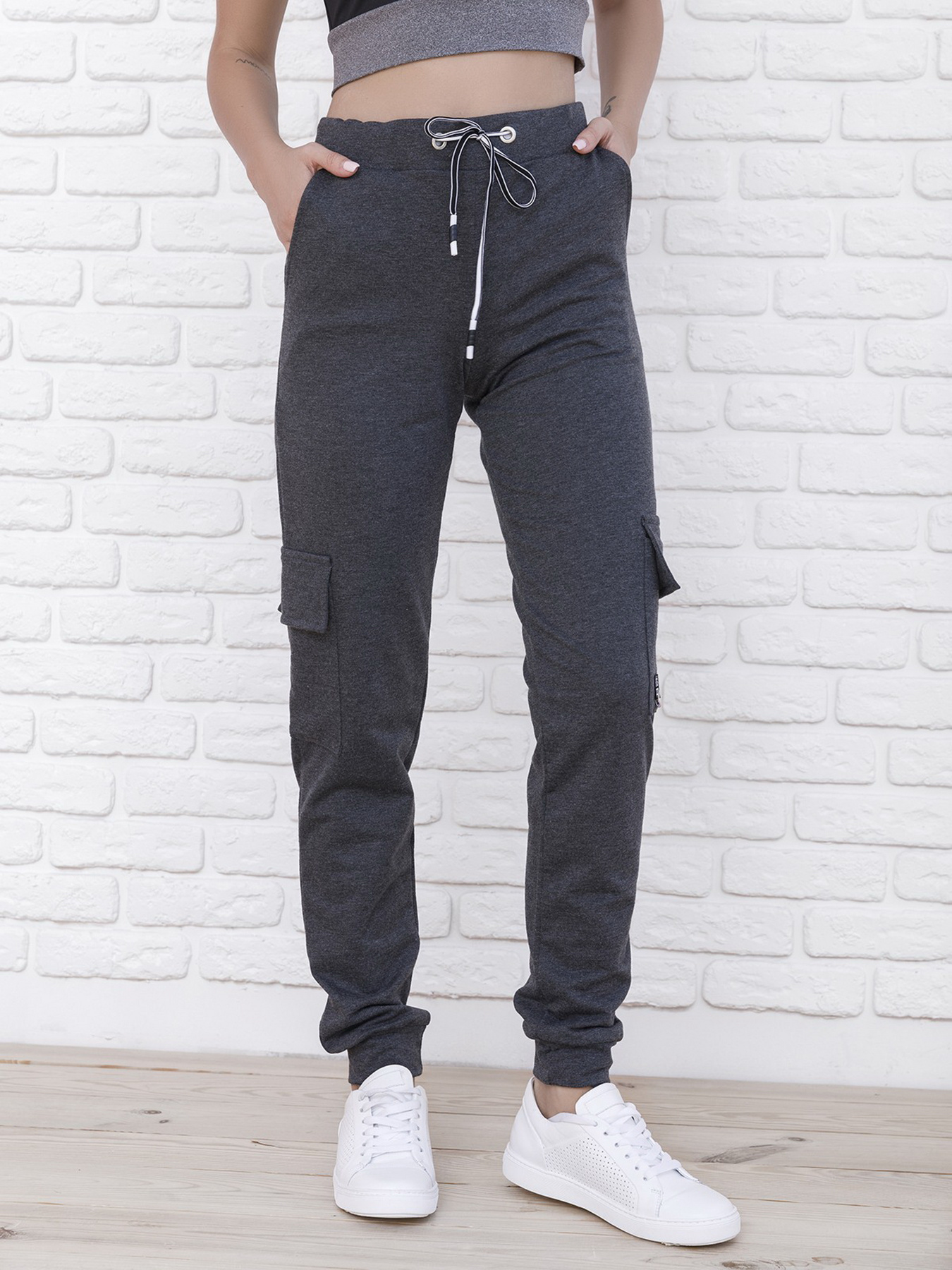 Штани ISSA Plus модель 9980_darkgray Штани ISSA Plus модель 9980_darkgray Фото