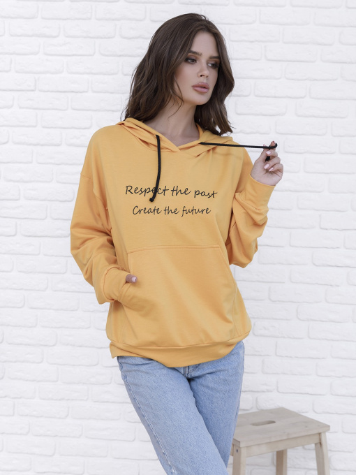 Худі та світшоти ISSA Plus модель 12144_mustard Фото