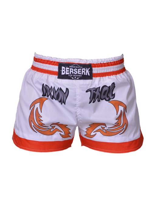 Шорти Berserk Sport модель MuayThaiFighterWhiteSHRT Фото