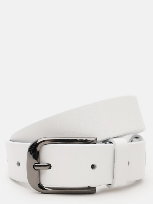 Ремені Borsa Leather модель V1FX34-white Фото