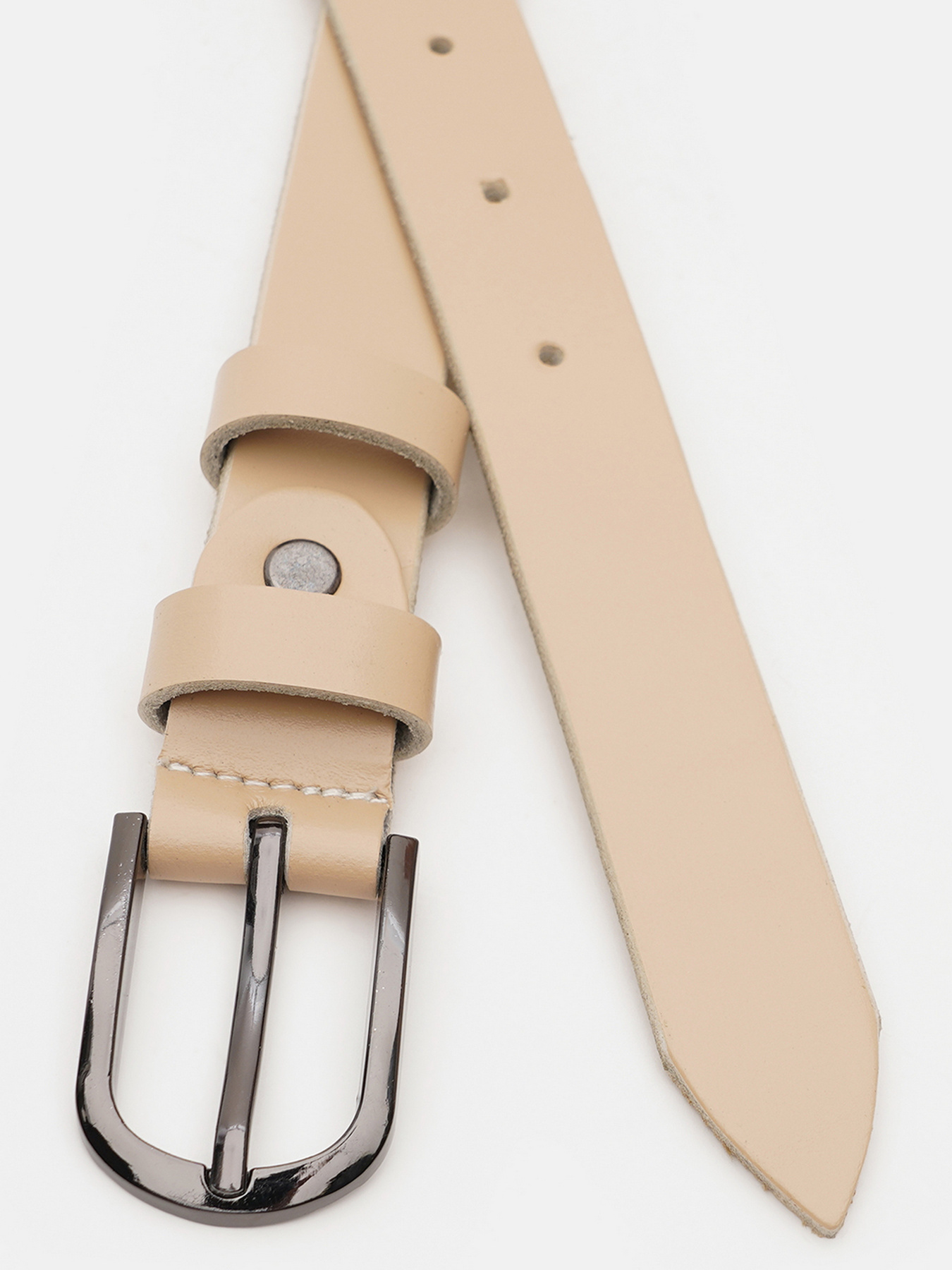 Ремені Borsa Leather модель V1FX36-beige Фото