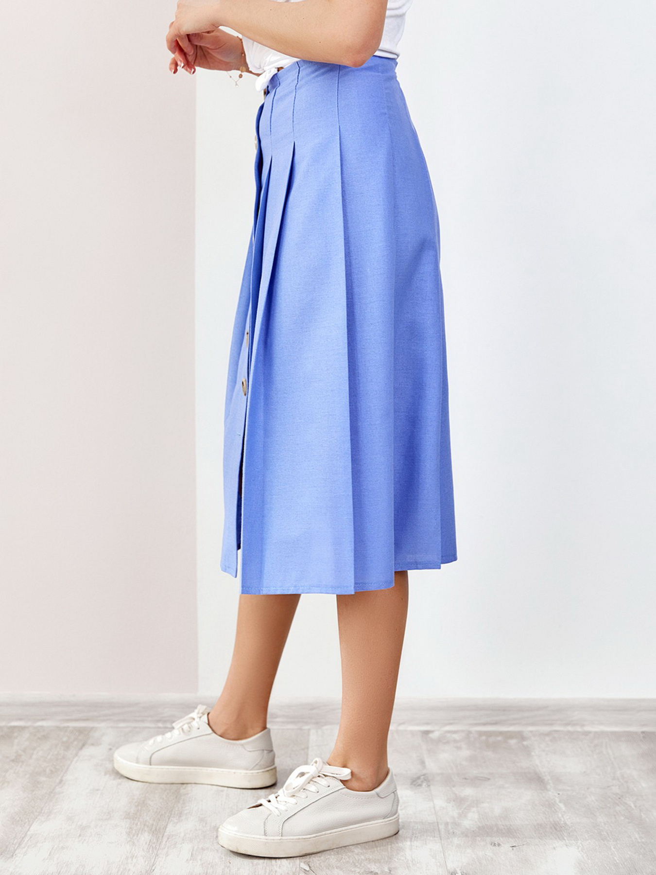 Юбки ISSA Plus модель SA-188_blue Фото