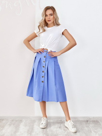 Юбки ISSA Plus модель SA-188_blue Фото