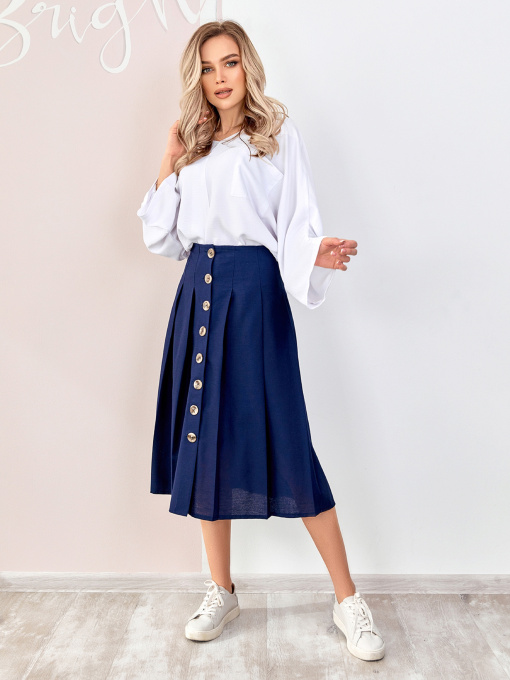 Юбки ISSA Plus модель SA-188_blue. Фото