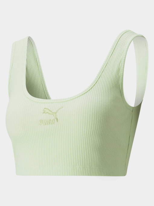 Футболки и поло PUMA Classics Ribbed Crop Top модель 533447 Фото