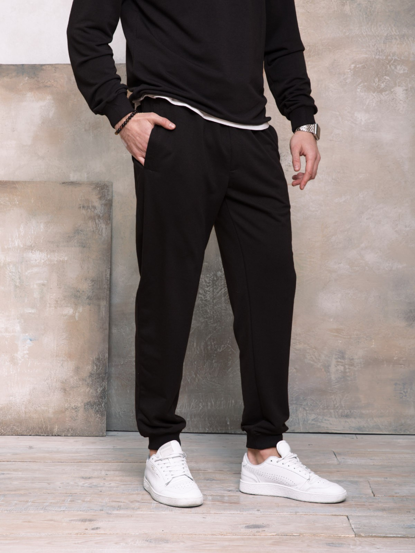 Штани ISSA Plus модель GN-406_black Фото