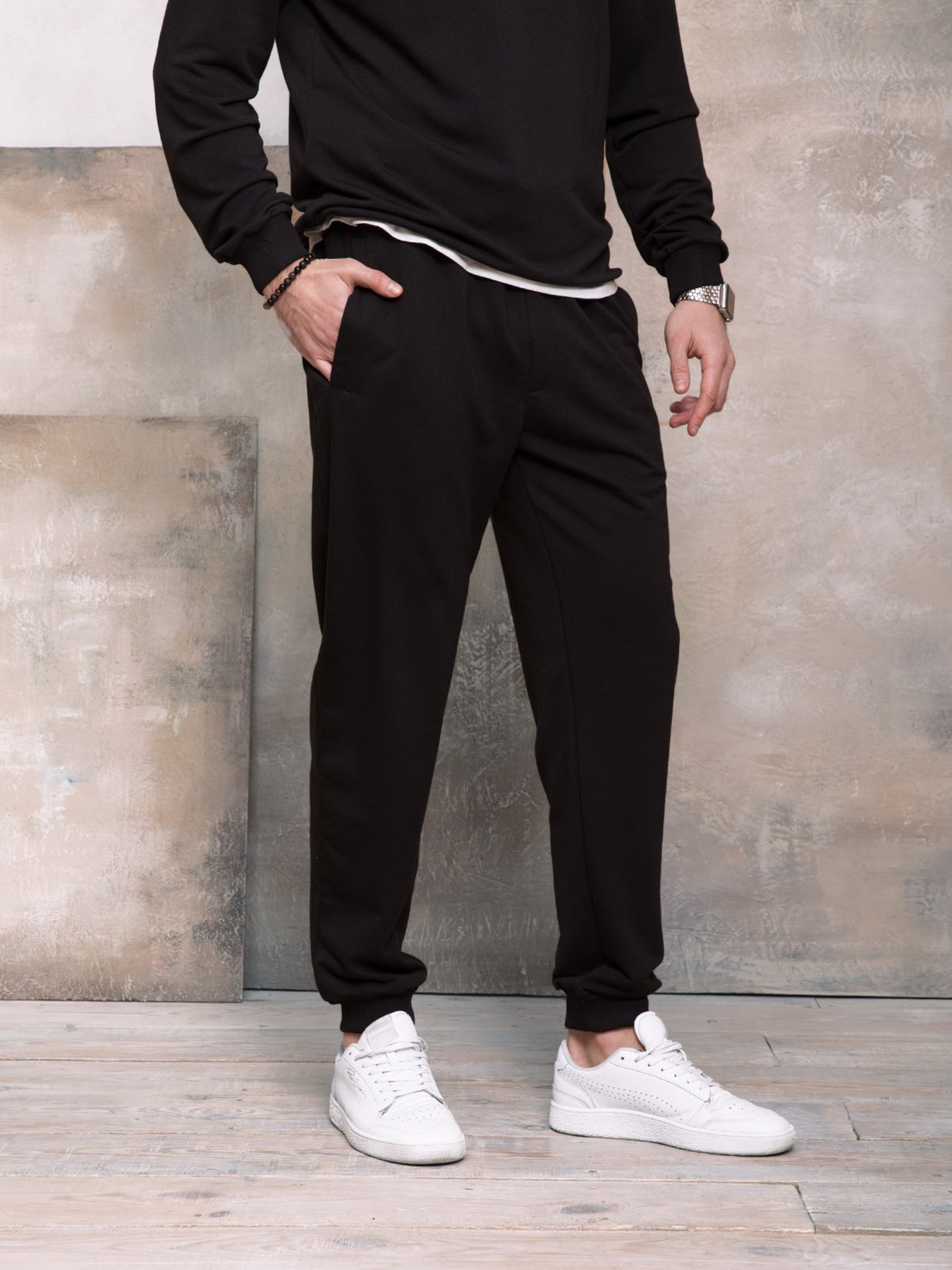 Штани ISSA Plus модель GN-406_black Фото
