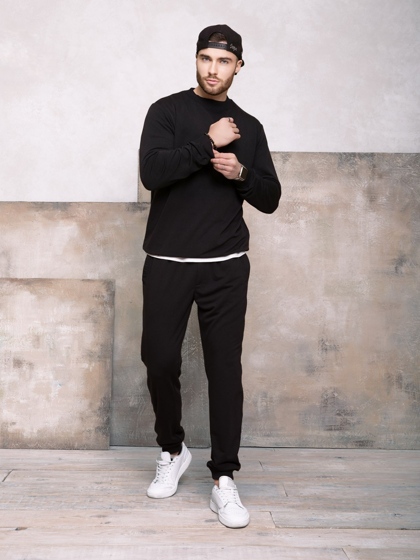 Штани ISSA Plus модель GN-406_black Фото