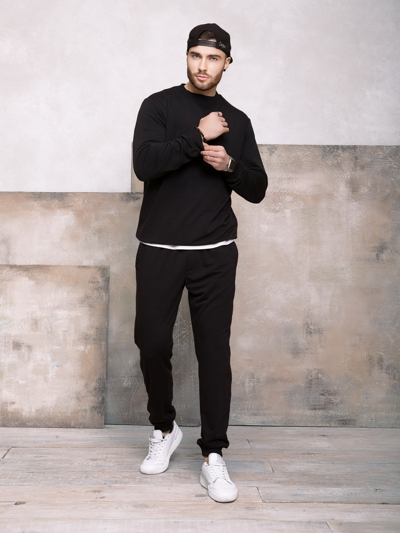 Штани ISSA Plus модель GN-406_black Фото