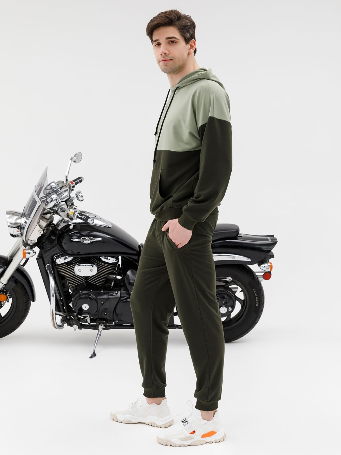 Костюми ISSA Plus модель GN-431_khaki Фото