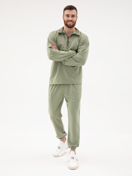 Костюмы ISSA Plus модель GN-432_olive Фото